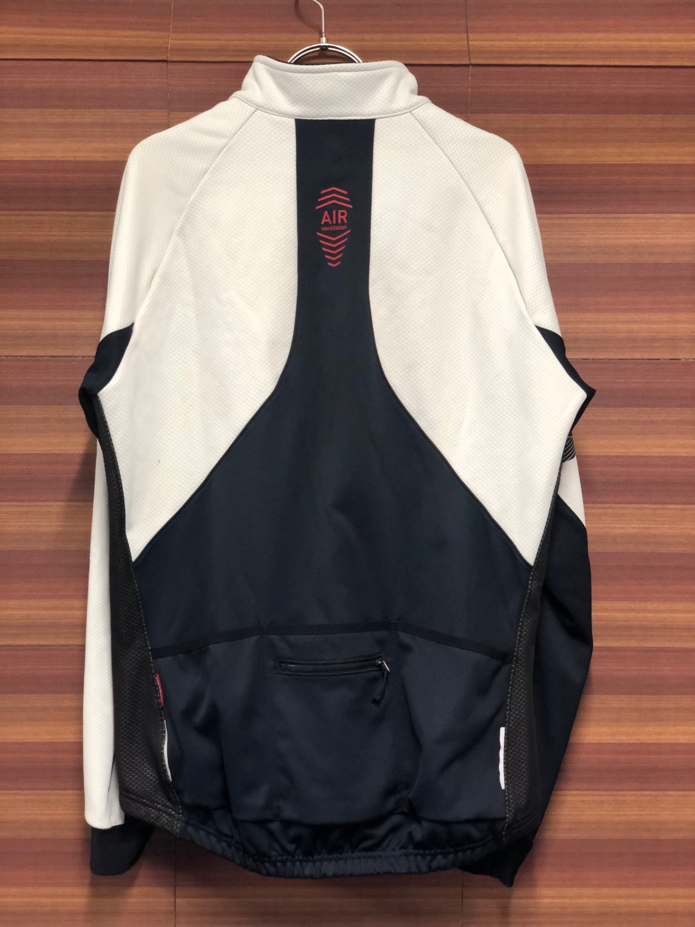 IN757 パールイズミ PEARL iZUMi 長袖 サイクルジャケット 白 黒 XL 裏起毛 ※汚れあり