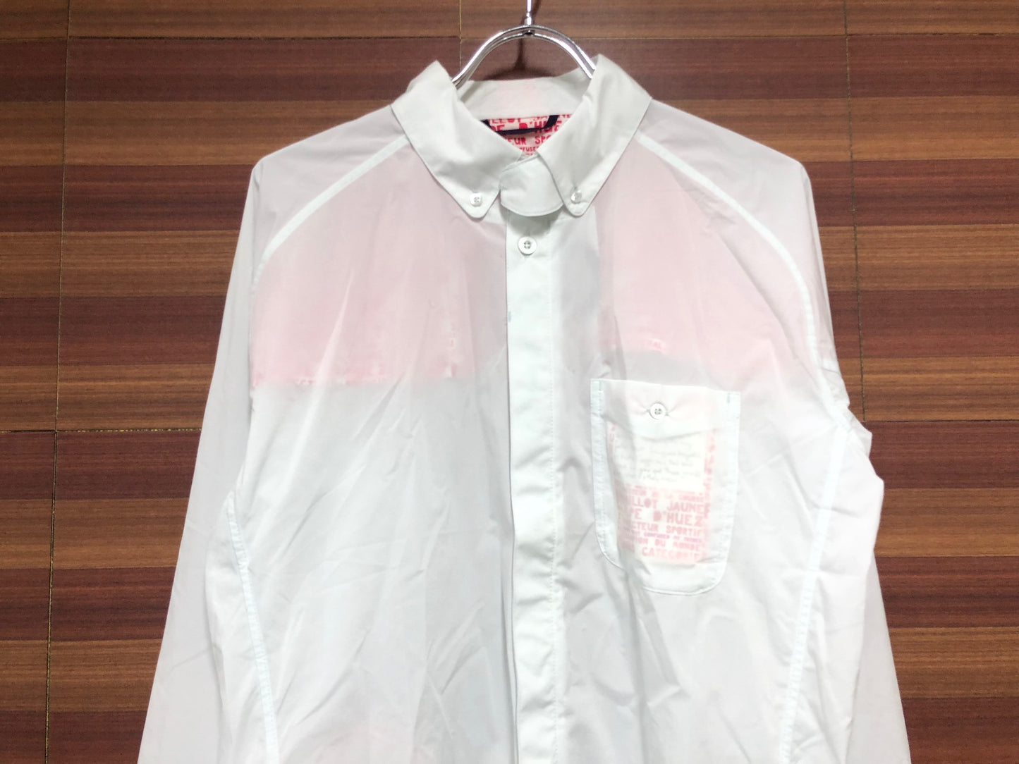 IJ074 ラファ ポールスミス Rapha + Paul Smith WINDPROOF SHIRT 長袖 Yシャツ 白 M