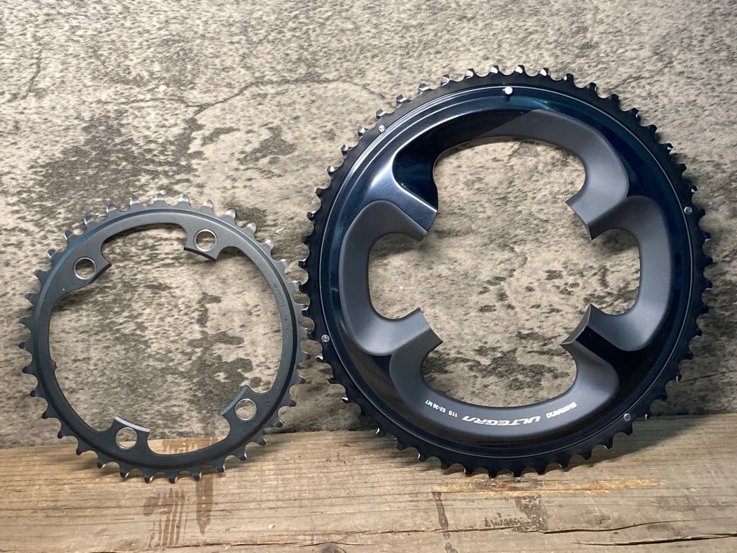 IT791 シマノ SHIMANO アルテグラ ULTEGRA FC-R8000 チェーンリング 52/36T ※接着不良の疑いありジャンク