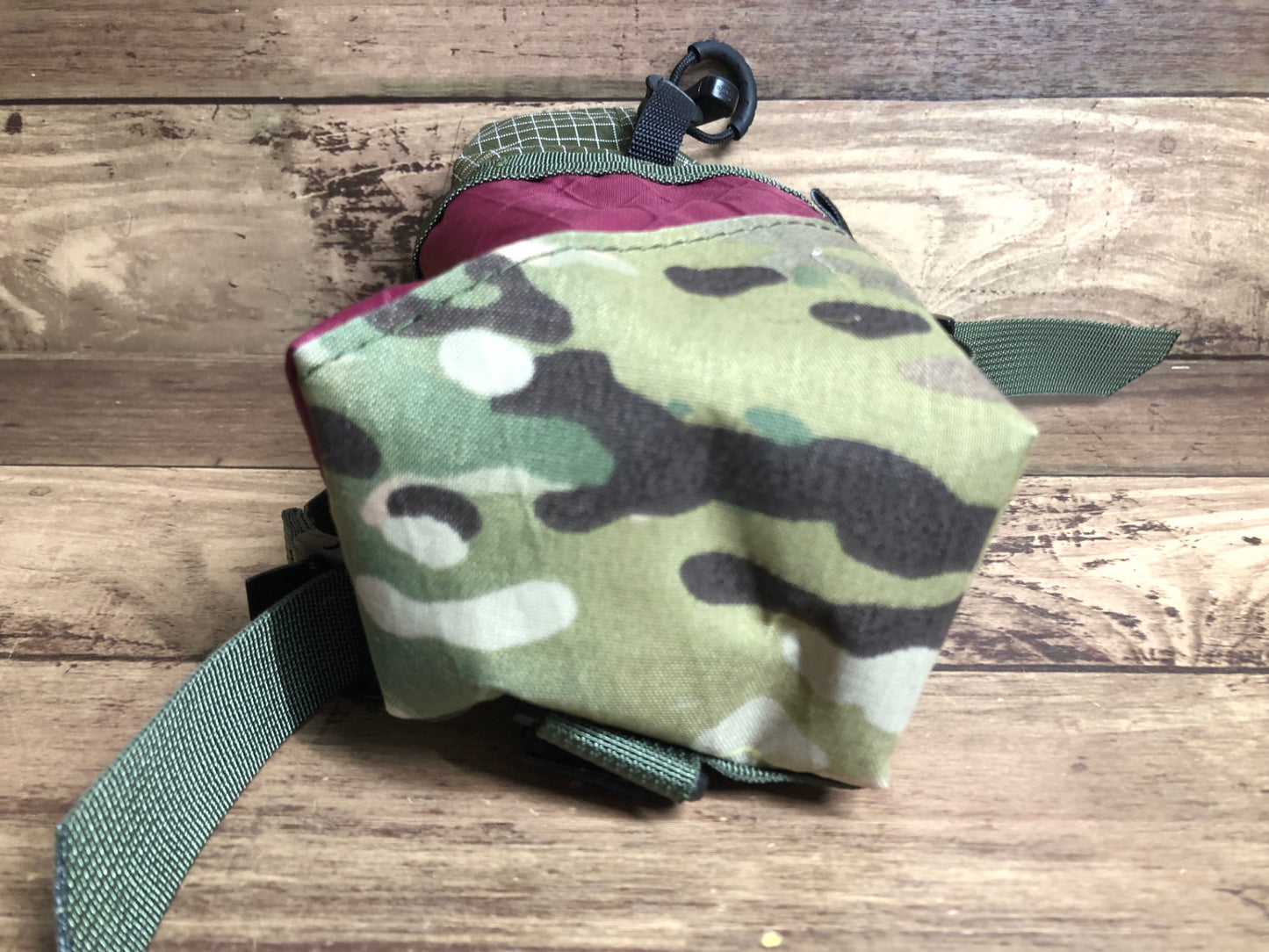 ID994 YANCO ステムバッグ stem bag バーガンディー カモフラージュ