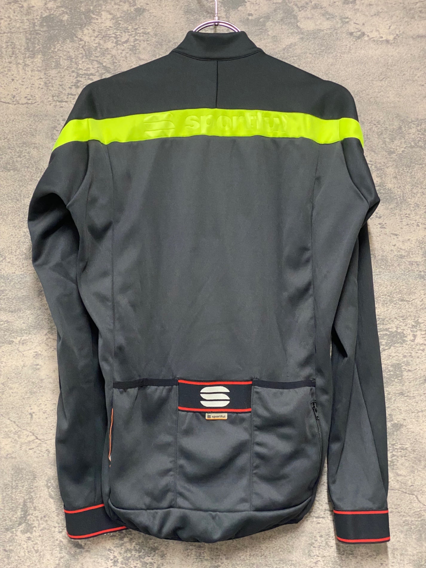 JC090 スポーツフル sportful 長袖 サイクルジャージ 黒 S 裏起毛