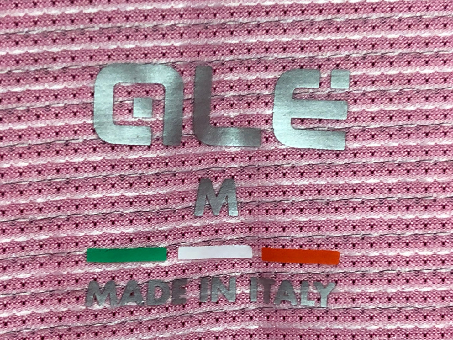 IO743 アレ ALE 半袖 サイクルジャージ ピンク 黒 M