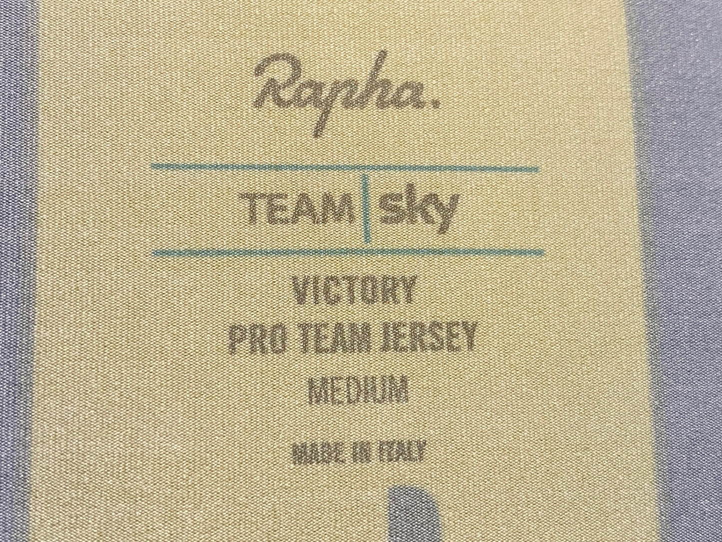 JC828 ラファ Rapha VICTORY PRO TEAM JERSEY 半袖 サイクルジャージ 黒 M TEAM sky