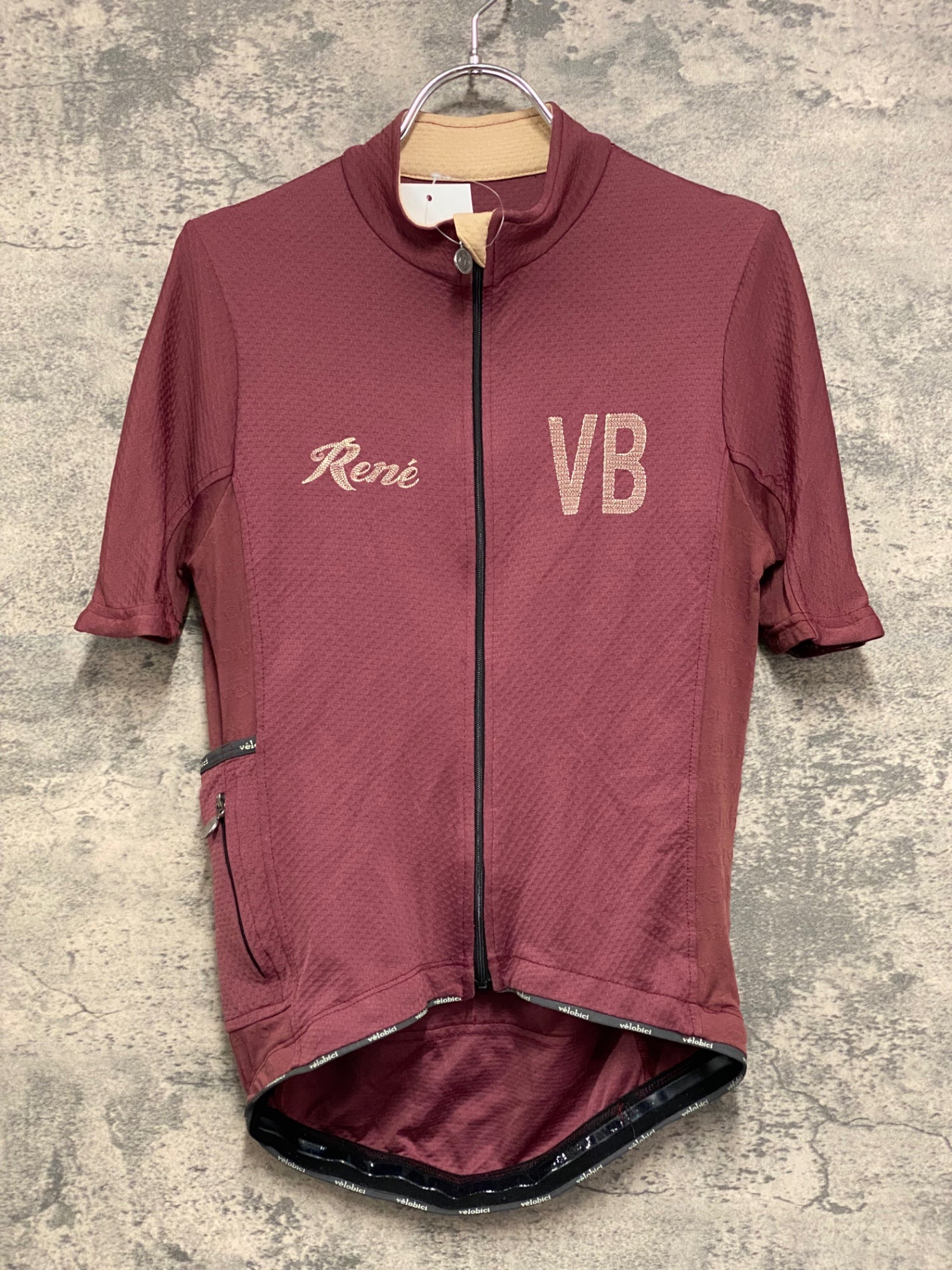 JB281 ヴェロビチ Velobici Rene 半袖 サイクルジャージ バーガンディー M