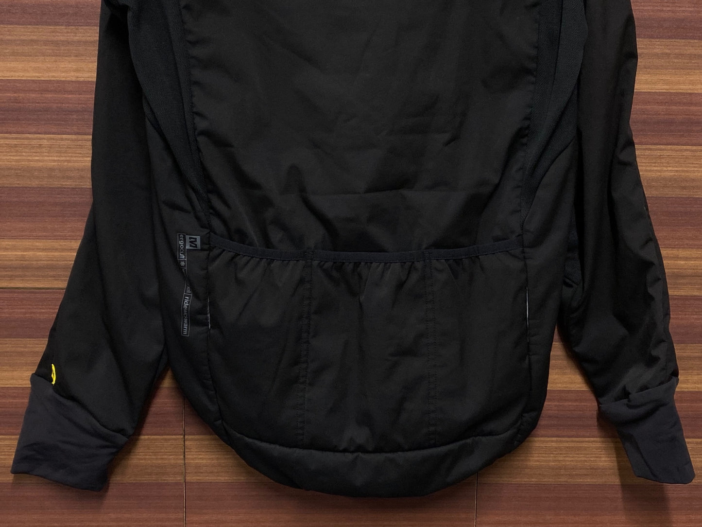 IR857 マヴィック MAVIC 裏起毛 サイクルジャケット 黒 L