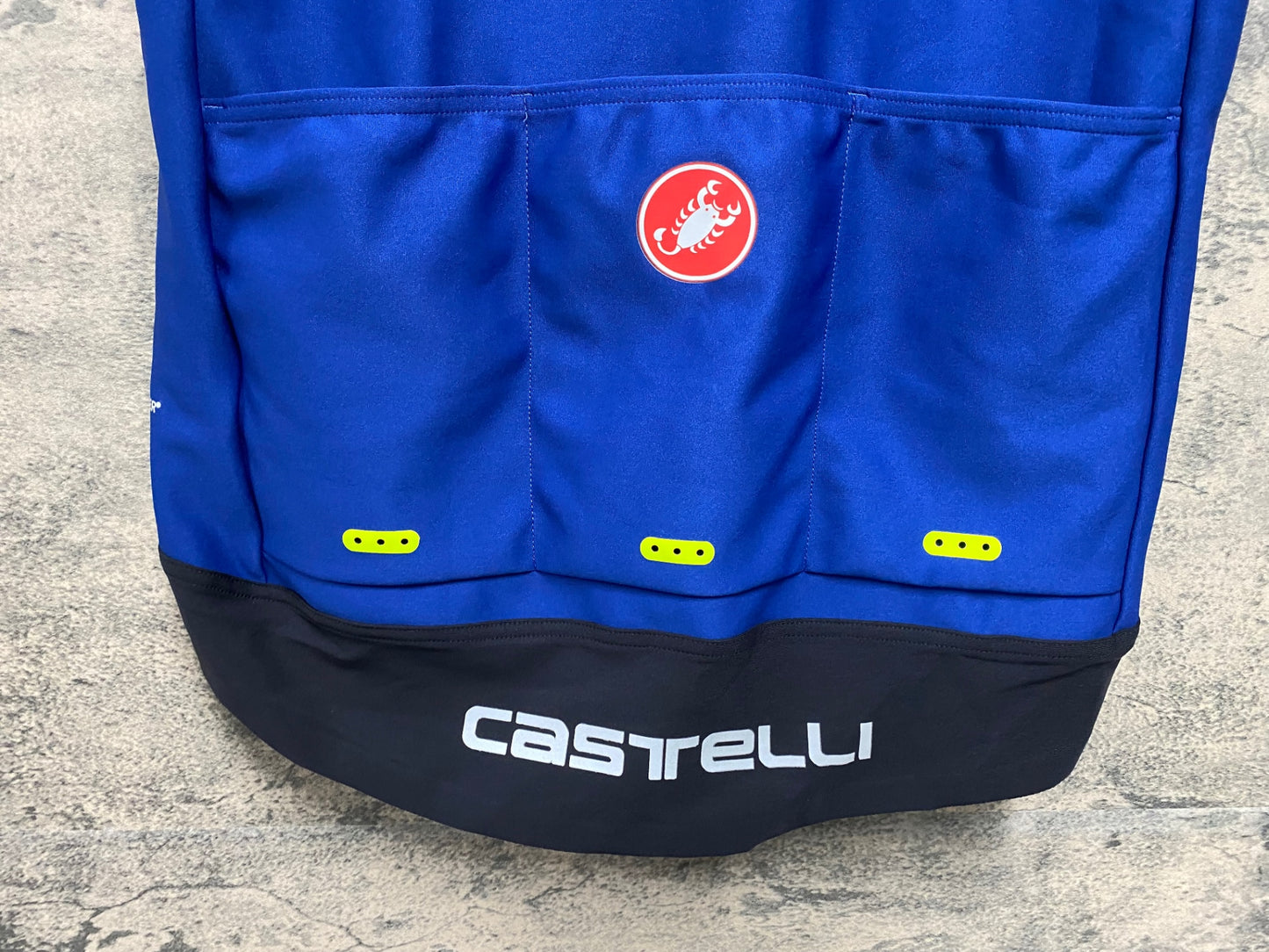 JB724 カステリ CASTELLI ロッドコルサ ROSSO CORSA 半袖 サイクルジャケット GORE 青 XL