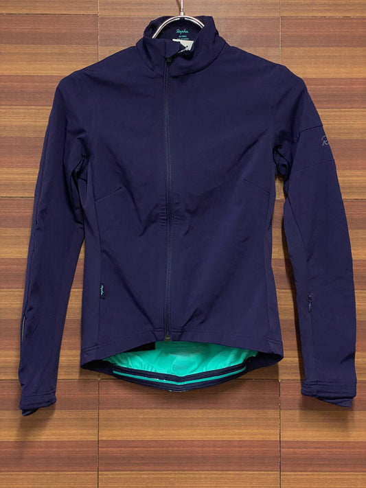 IJ205 ラファ Rapha SOUPLESSE JACKET ネイビー 長袖 サイクルジャージ ターコイズ XXS 裏起毛