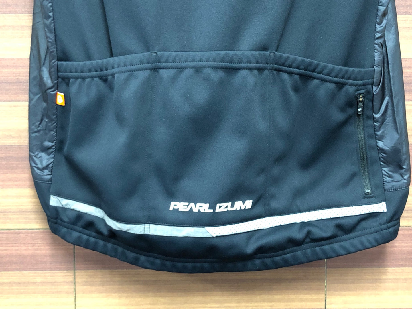 IT642 パールイズミ PEARL iZUMi ダウン ジレ サイクルベスト 黒 グレー M 裏起毛