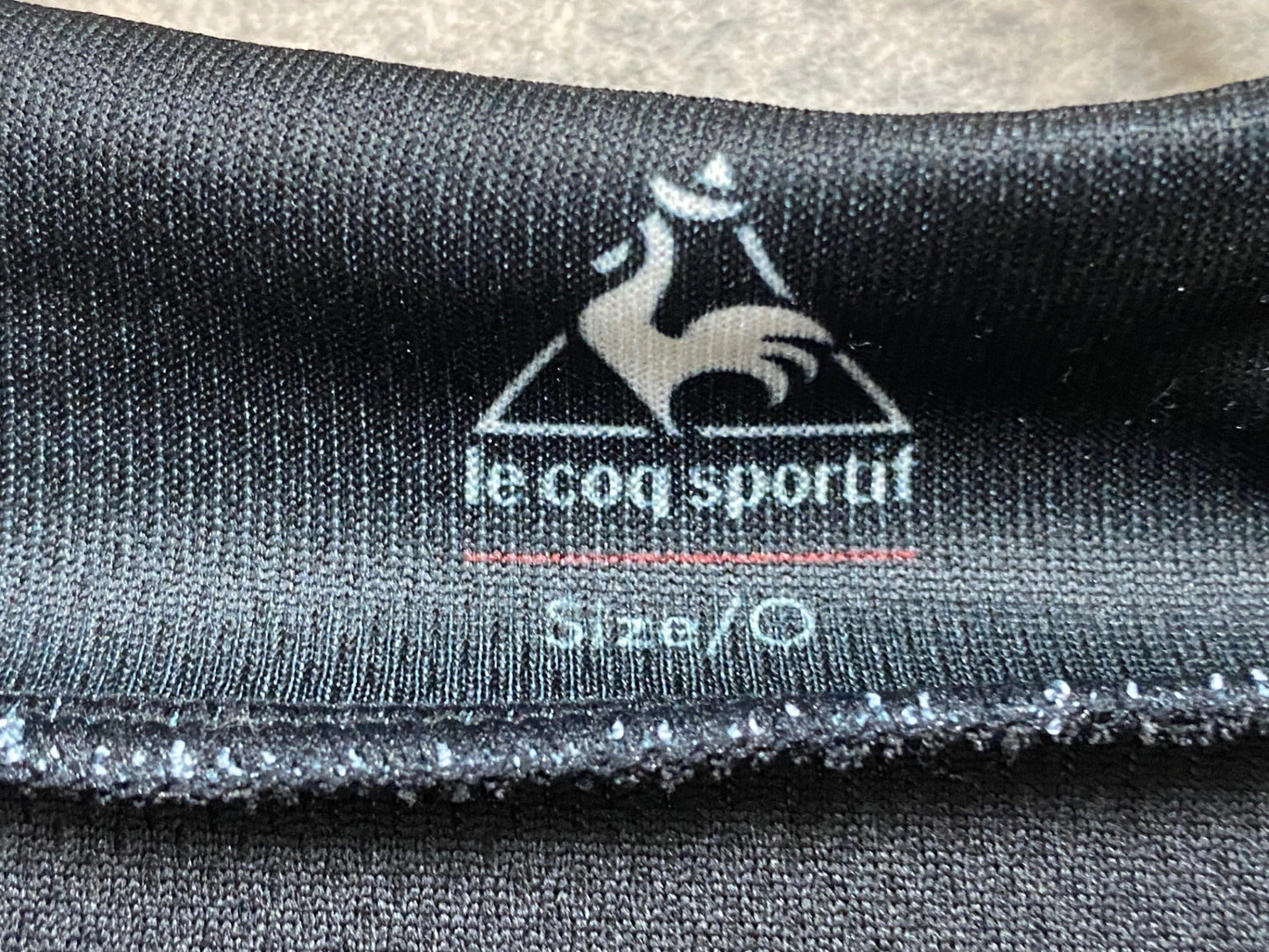 JC104 ルコックスポルティフ le coq sportif 半袖 サイクルジャージ 黒 O