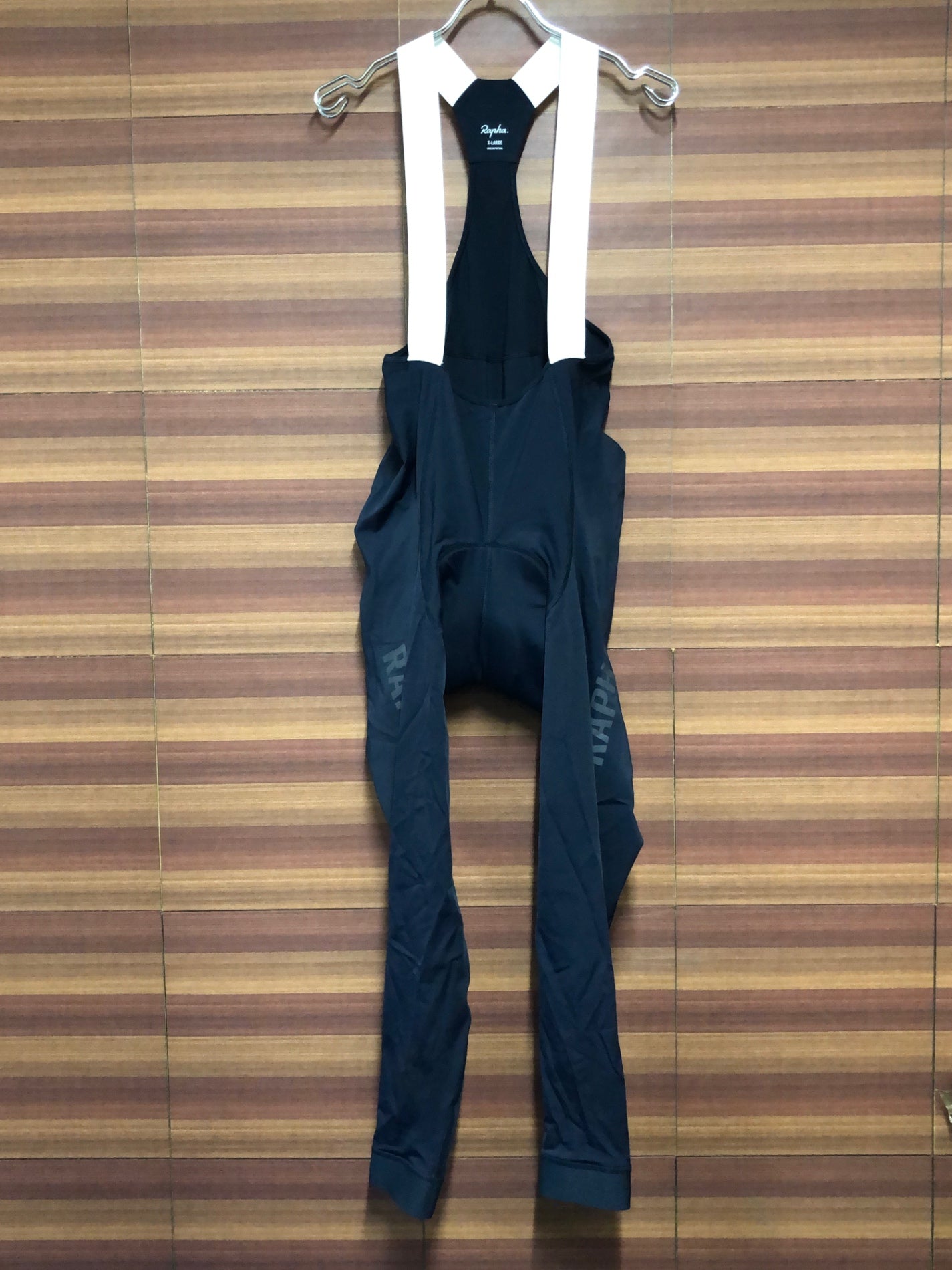 IL640 ラファ Rapha PRO TEAM TRAINING TIGHTS WITH PAD ビブタイツ 黒 XL ※汚れ有