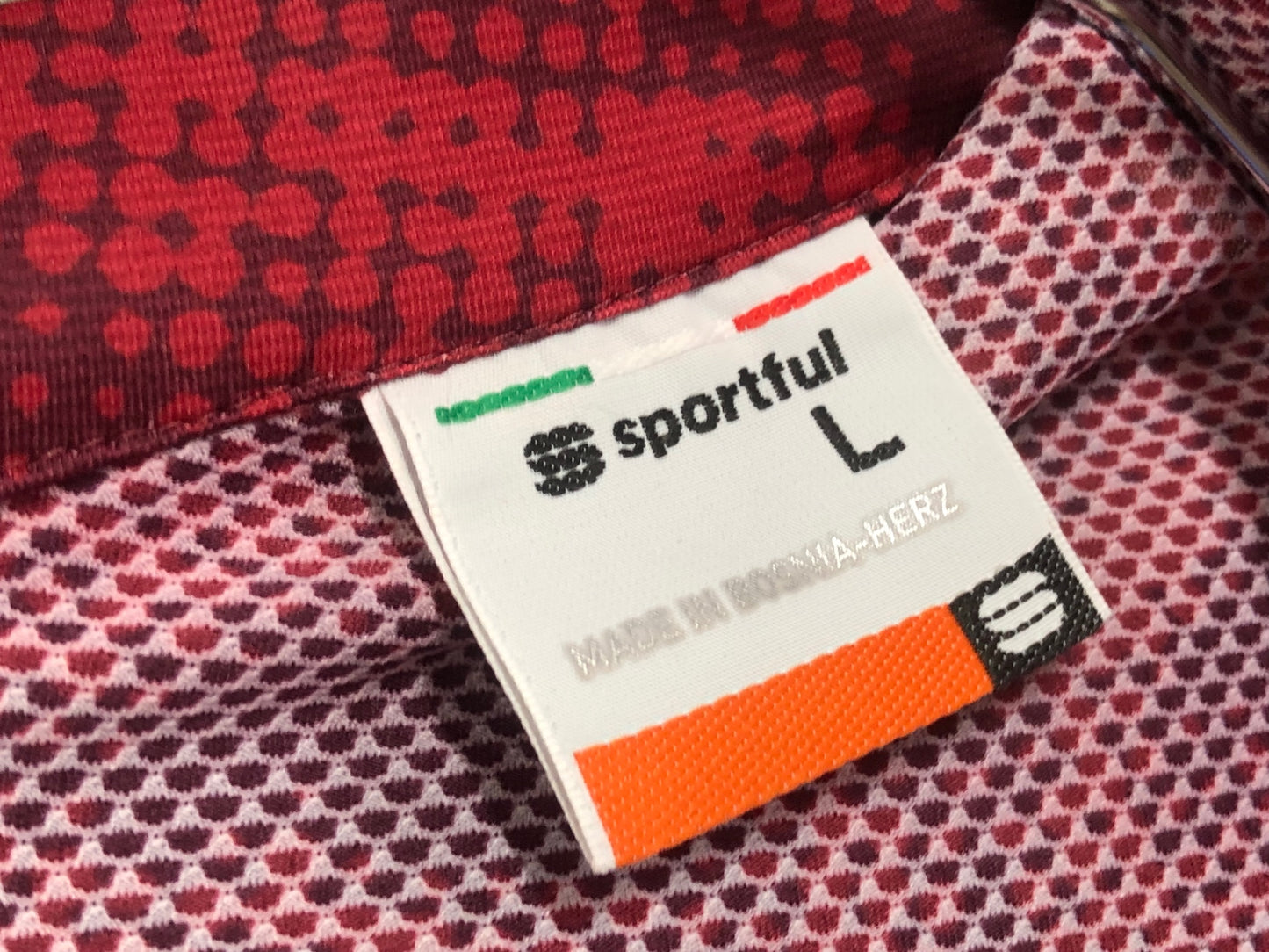 IV571 スポーツフル sportful 半袖サイクルジャージ 赤 L