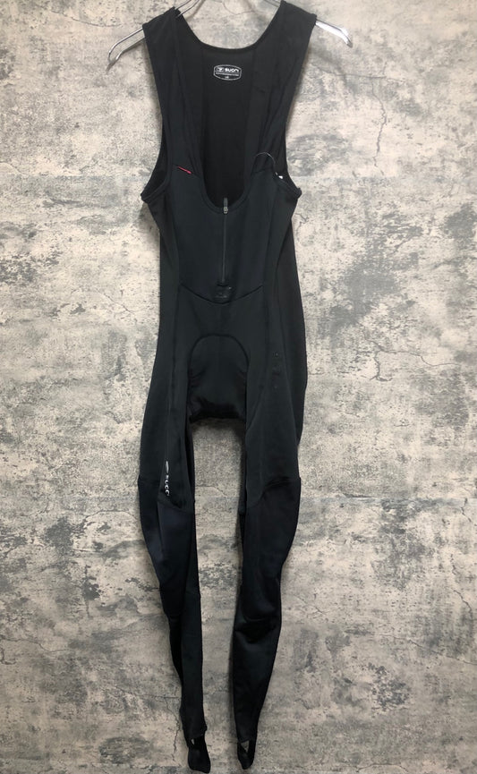 IW609 スゴイ SUGOi ビブタイツ 黒 L 裏起毛 ※擦れ