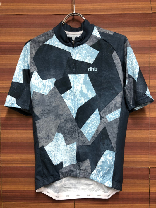 IM968 dhb 半袖 サイクルジャージ 紺 水 グレー S