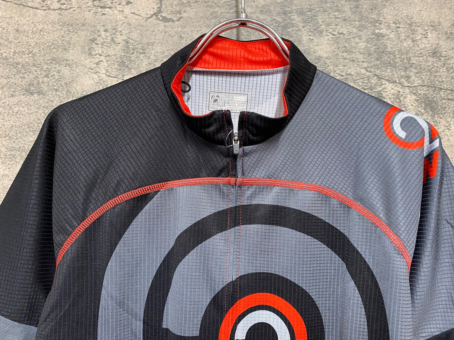 JC779 ボントレガー BONTRAGER 半袖 サイクルジャージ 黒 M ※ほつれ