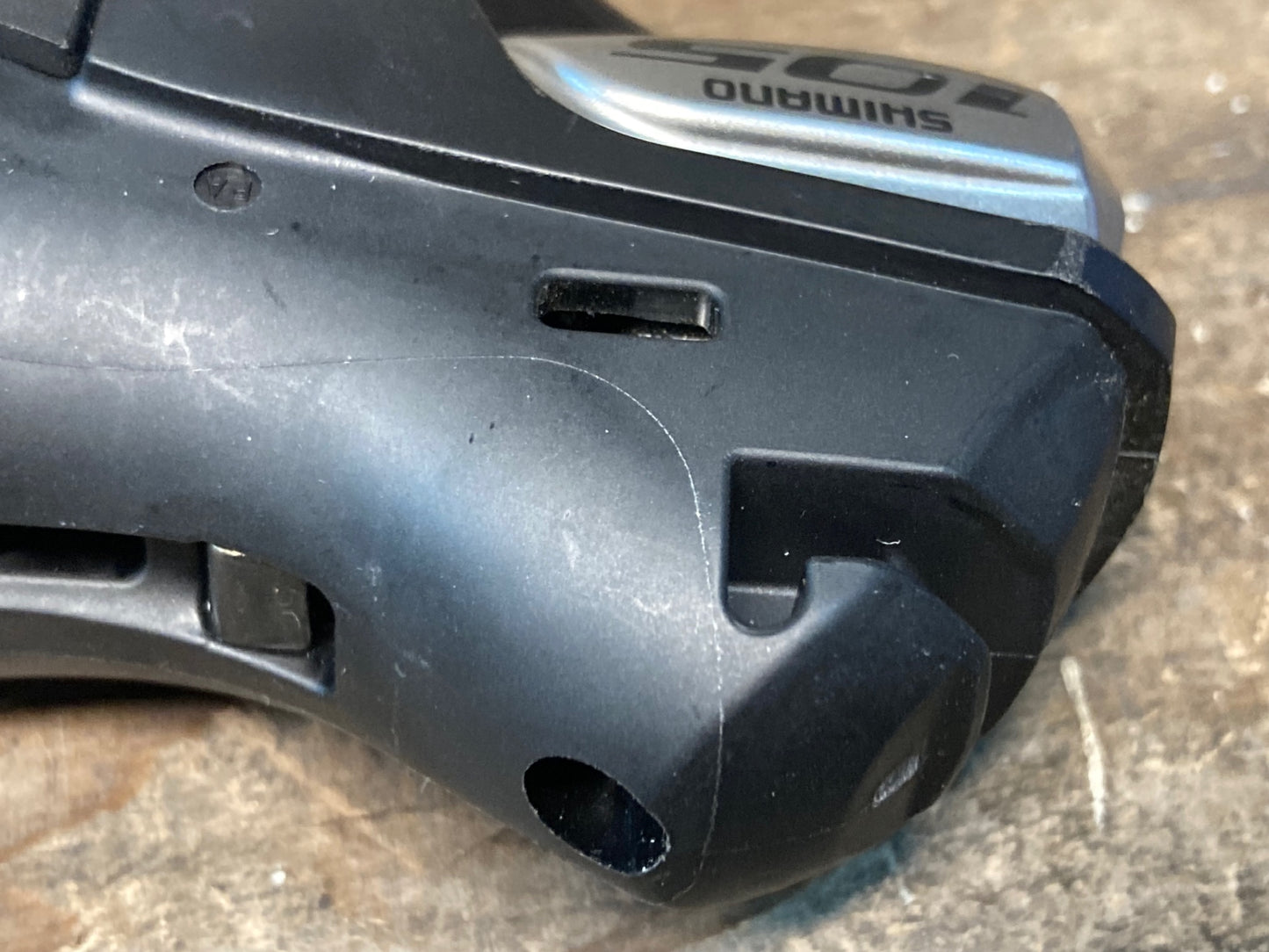 IS487 シマノ SHIMANO 105 ST-5800 左 STIレバー ※ブラケットボディ部分に亀裂あり ジャンク