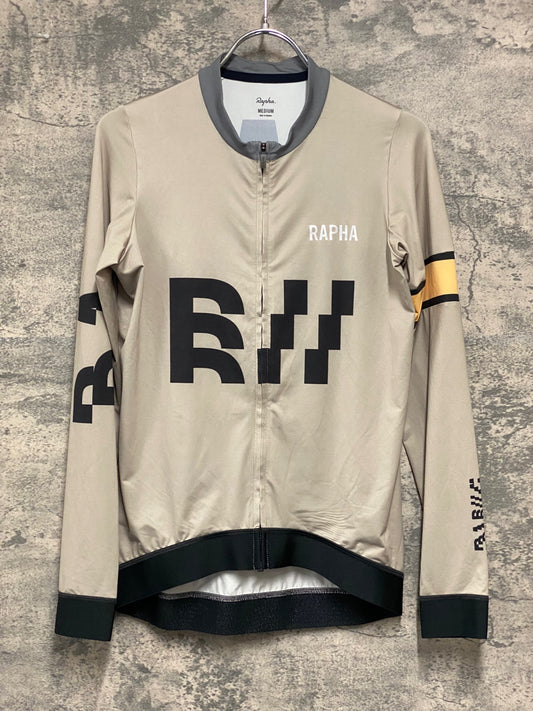 IZ256 ラファ Rapha PRO TEAM LONG SLEEVE TRAINING JERSEY カーキ M