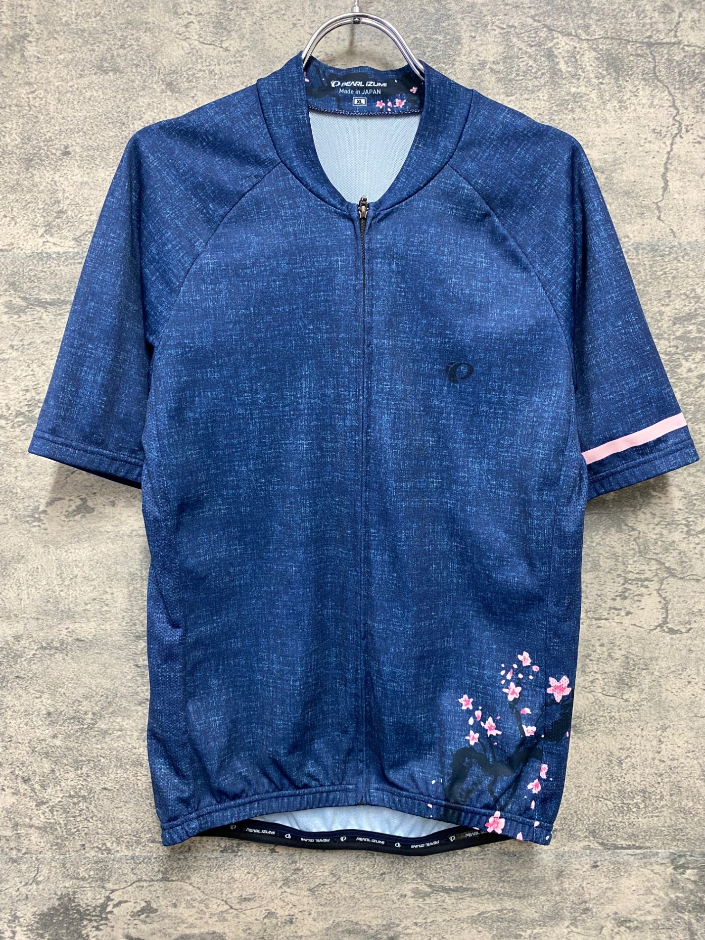 JB661 パールイズミ PEARL iZUMi 半袖 サイクルジャージ 紺 桜 XL