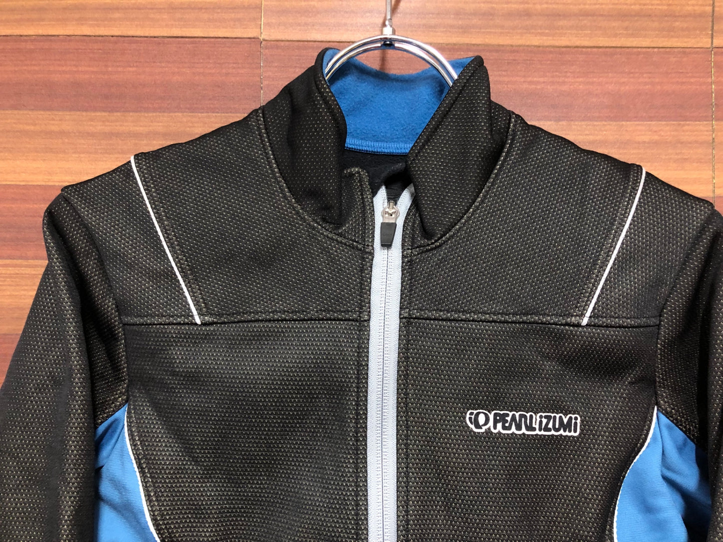 IL904 パールイズミ PEARL iZUMi 長袖 サイクルジャケット 黒 水色 S 裏起毛