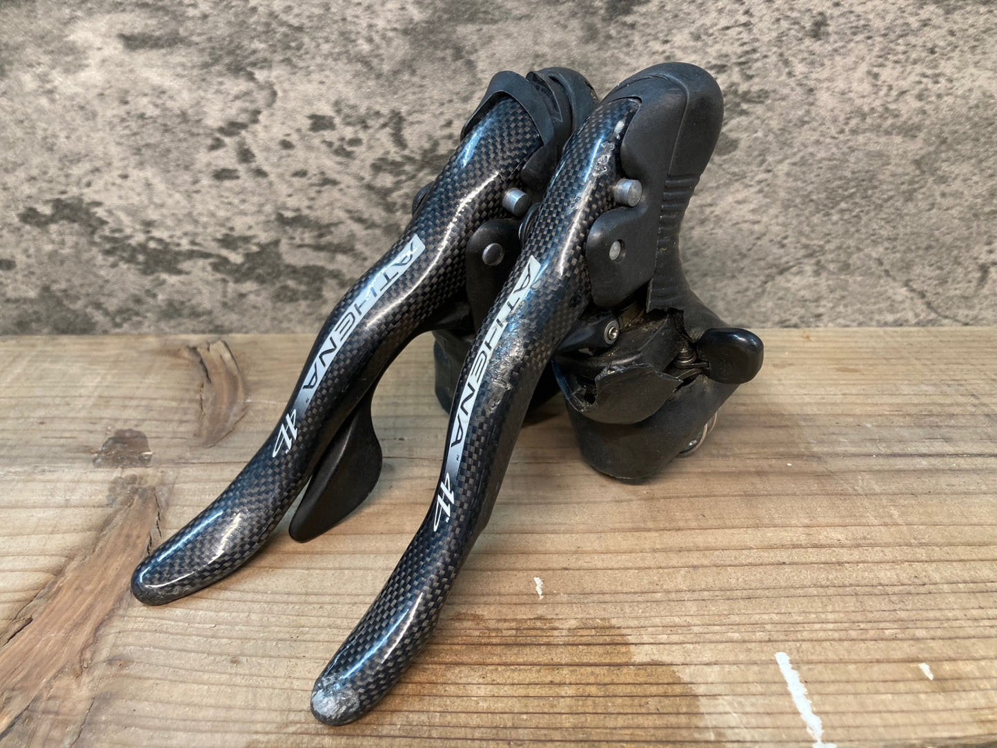 IO597 カンパニョーロ Campagnolo アテナ ATHENA エルゴパワー 2x11S ※ブラケットカバー破れ