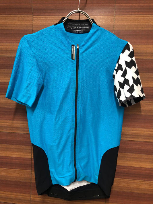 IQ700 アソス Assos 5S EQUIPE SLIM FIT RACING EVO8 半袖 サイクルジャージ 水 黒 S