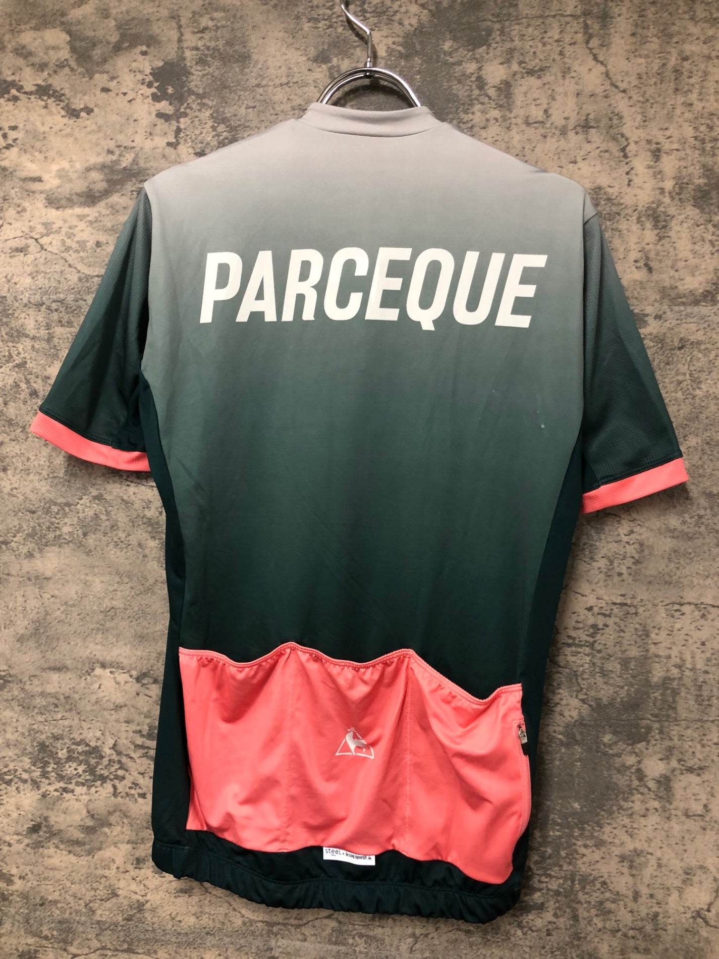 IX576 ルコック le coq sportif 半袖 サイクルジャージ 緑 M