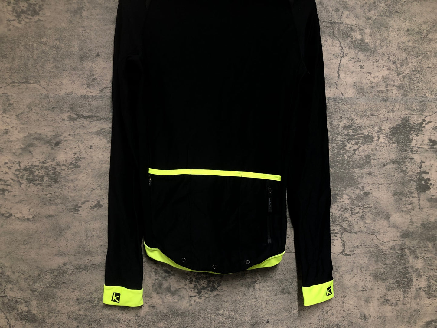 IW549 ファンキアー Funkier 長袖 サイクルジャージ 黒 S 裏起毛