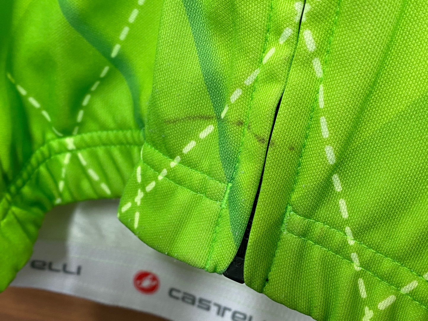 IN520 カステリ CASTELLI 長袖 サイクルジャージ 黄緑 M cannondale PRO CYCLING TEAM