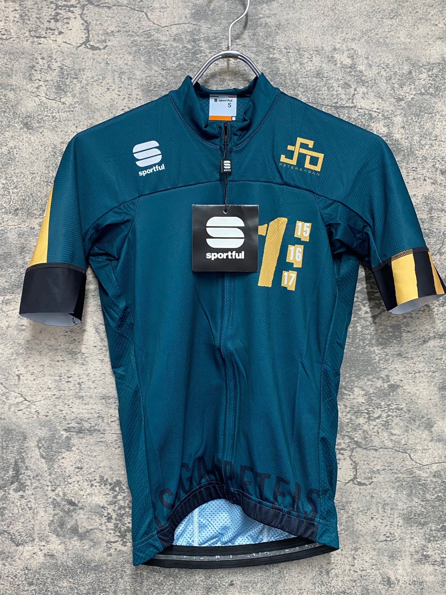 IY884 スポーツフル Sportful 半袖 サイクルジャージ 緑 S Sagan ONE Jersey