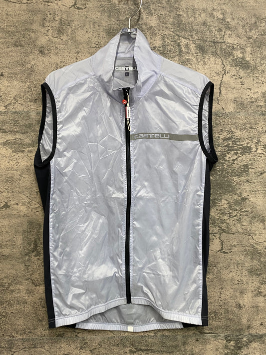 IX879 カステリ CASTELLI 防風 薄手 サイクルベスト L シースルー