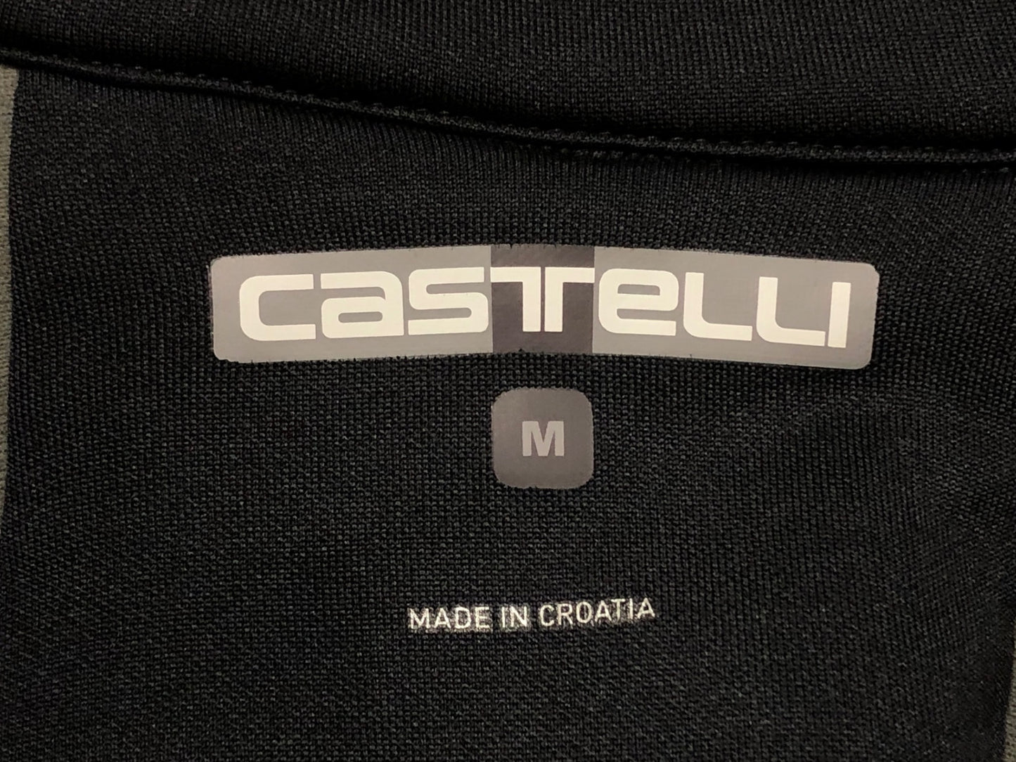 IS689 カステリ CASTELLI 長袖 サイクルジャケット 裏起毛 黒 M GORE TEX INFINIUM ※色褪せ、擦れ