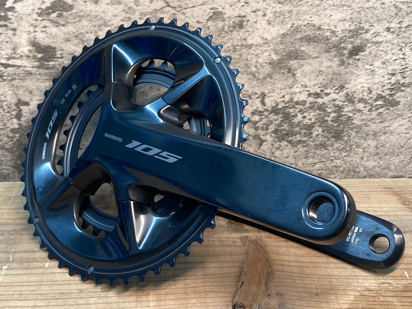 IH573 シマノ SHIMANO 105 FC-R7100 クランクセット 50/34T 170mm 完成車外し