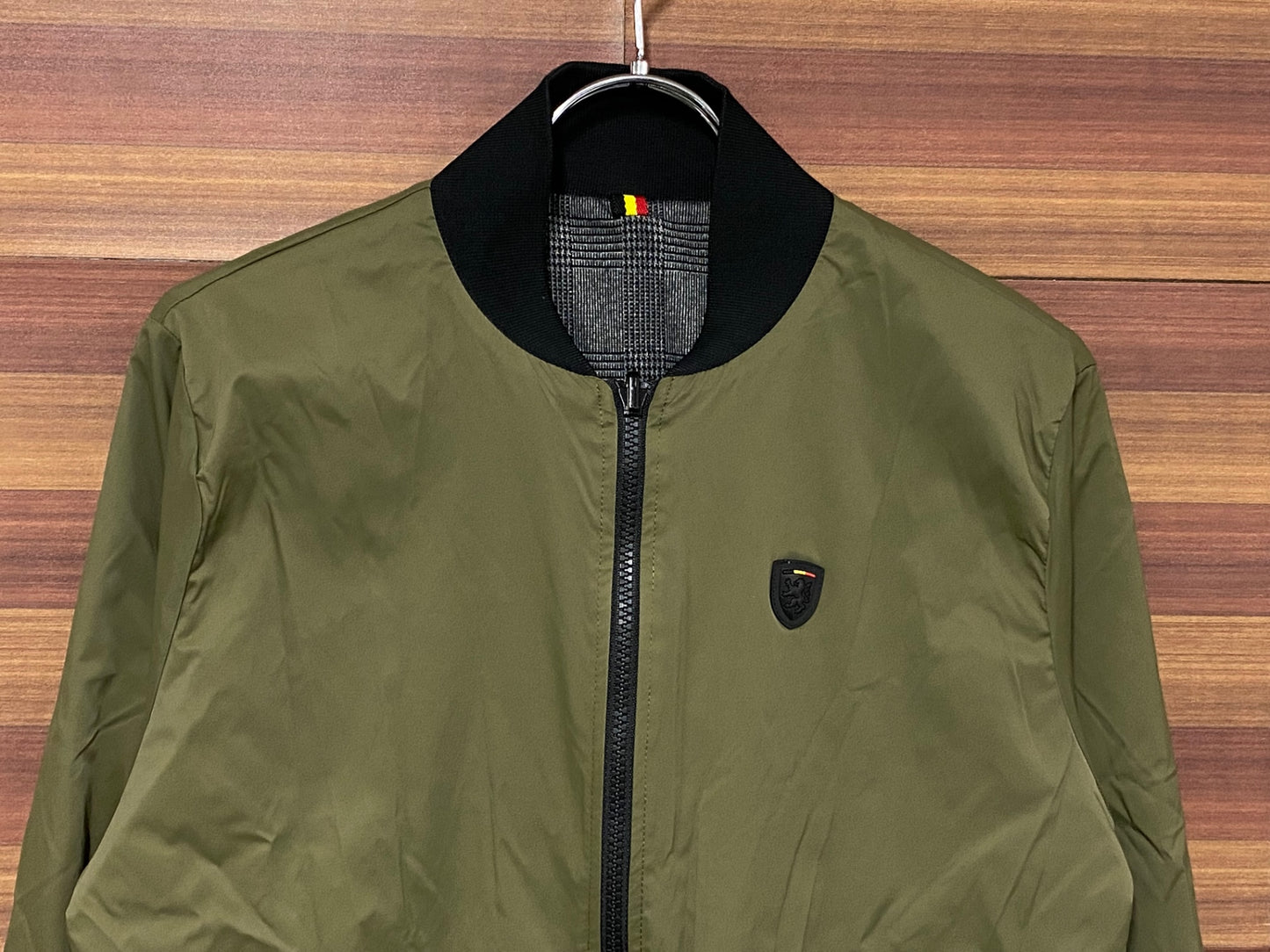 IO847 カペルミュール KAPELMUUR 長袖 サイクルジャケット カーキ/グレー M リバーシブル