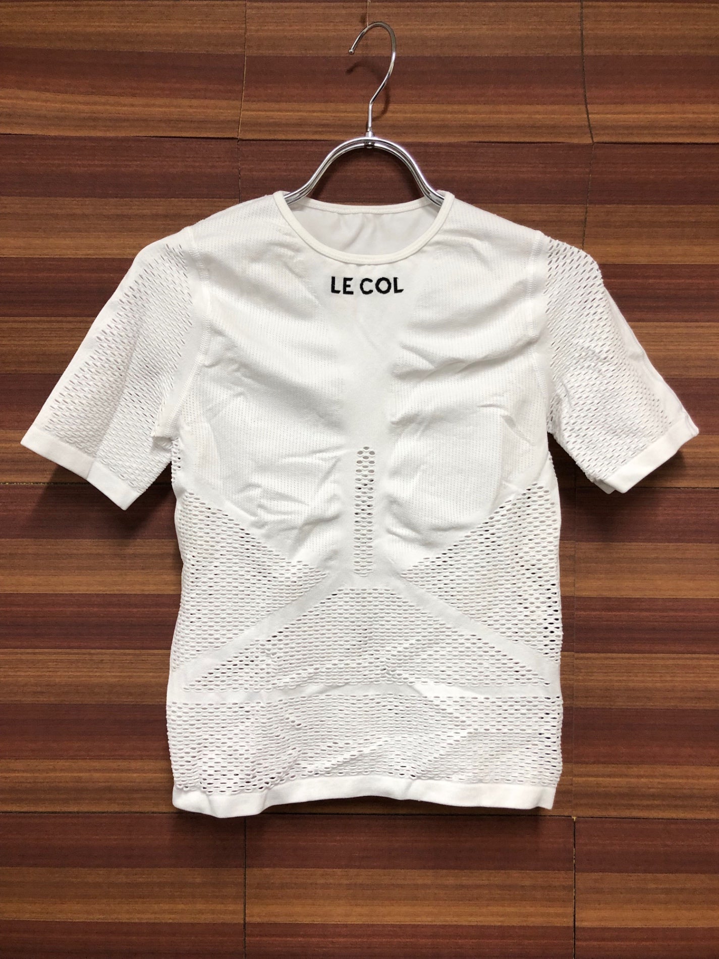 IO473 ルコル LE COL 半袖 ベースレイヤー S/M 白