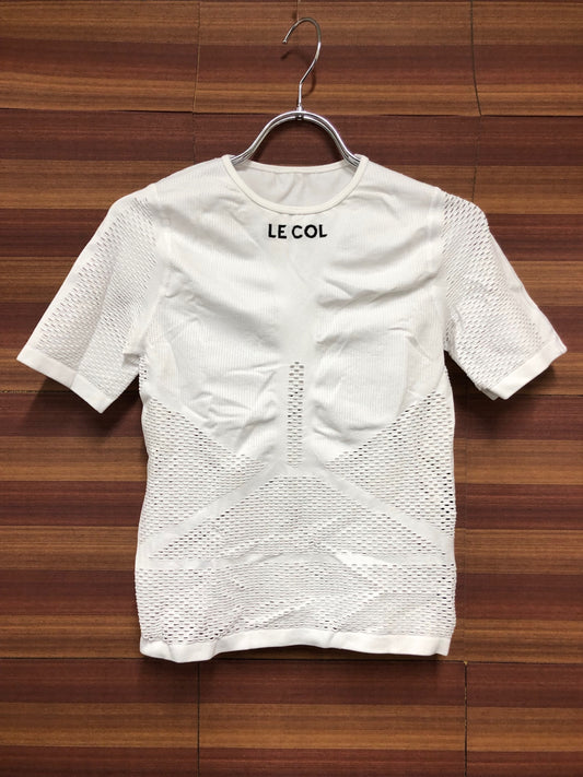 IO473 ルコル LE COL 半袖 ベースレイヤー S/M 白
