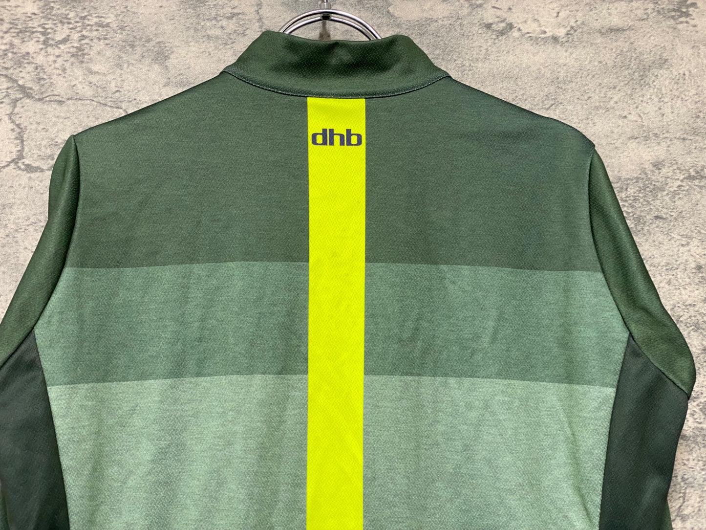 JA539 dhb 長袖 サイクルジャージ 緑 S 裏起毛