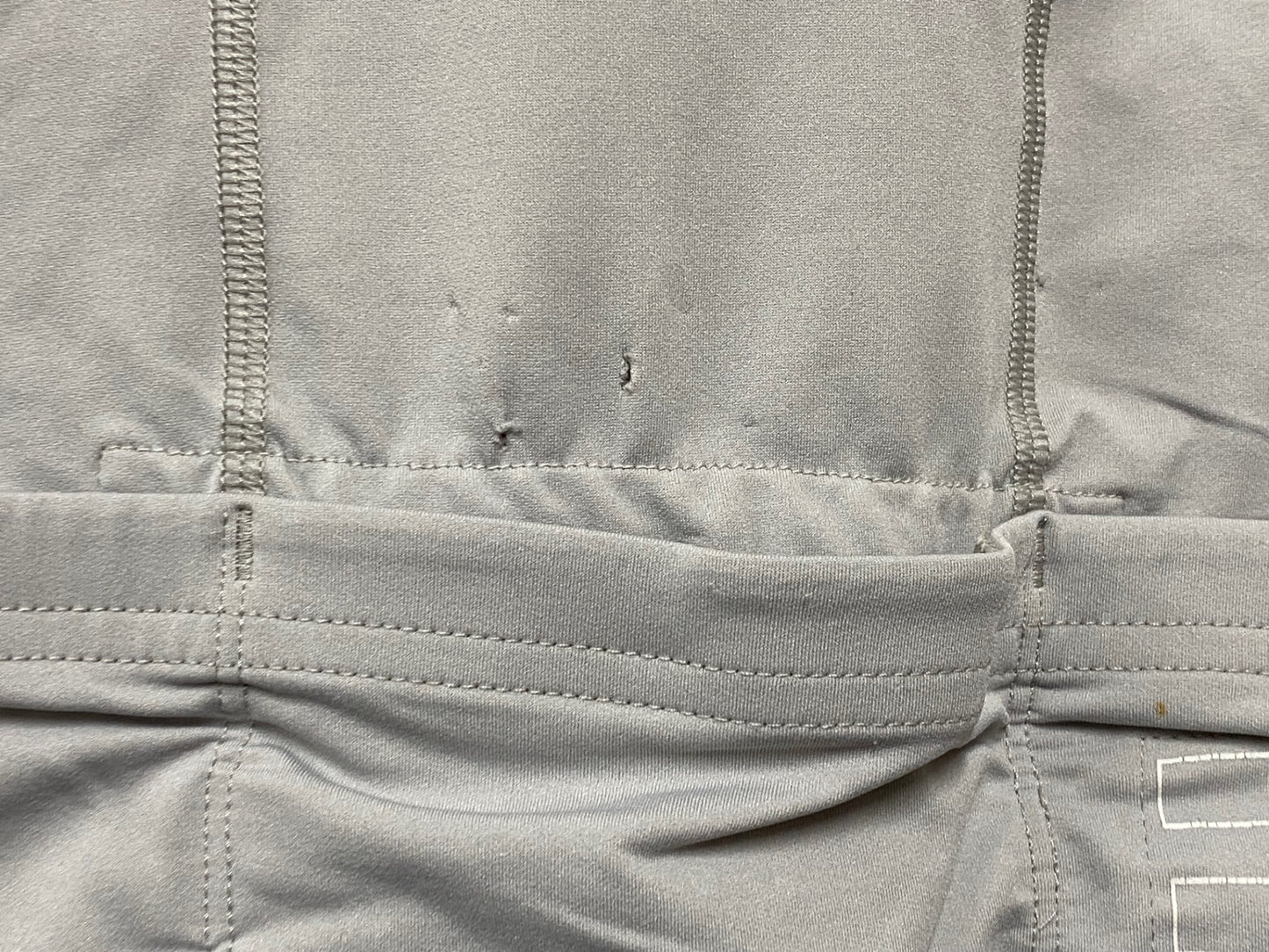 IV198 ラファ Rapha PRO TEAM 半袖サイクルジャージ グレー S 日焼け 汚れ 裾ゴム伸び