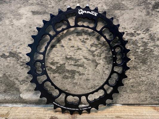 IS404 ローター ROTOR QRINGS チェーンリング インナー 黒 36T BCD113 11S 楕円