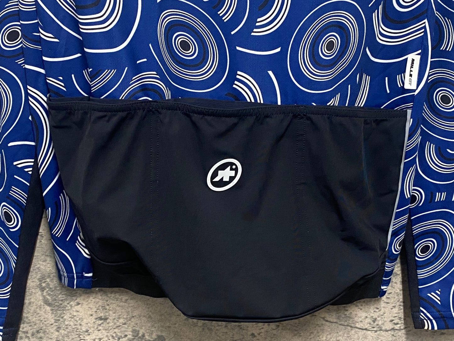 JB910 アソス ASSOS MILLE GT SUMMER LS JERSEY 長袖 サイクルジャージ 青 S ※スレ