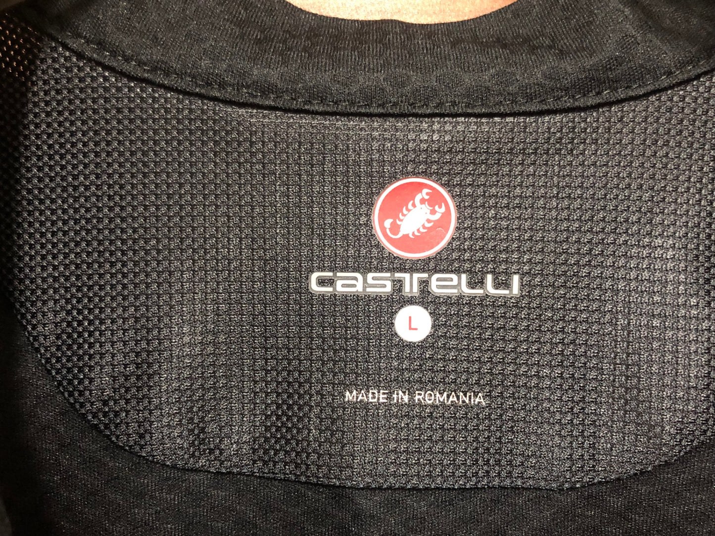 IE281 カステリ CASTELLI 半袖 メッシュ サイクルジャージ 黒 Lサイズ