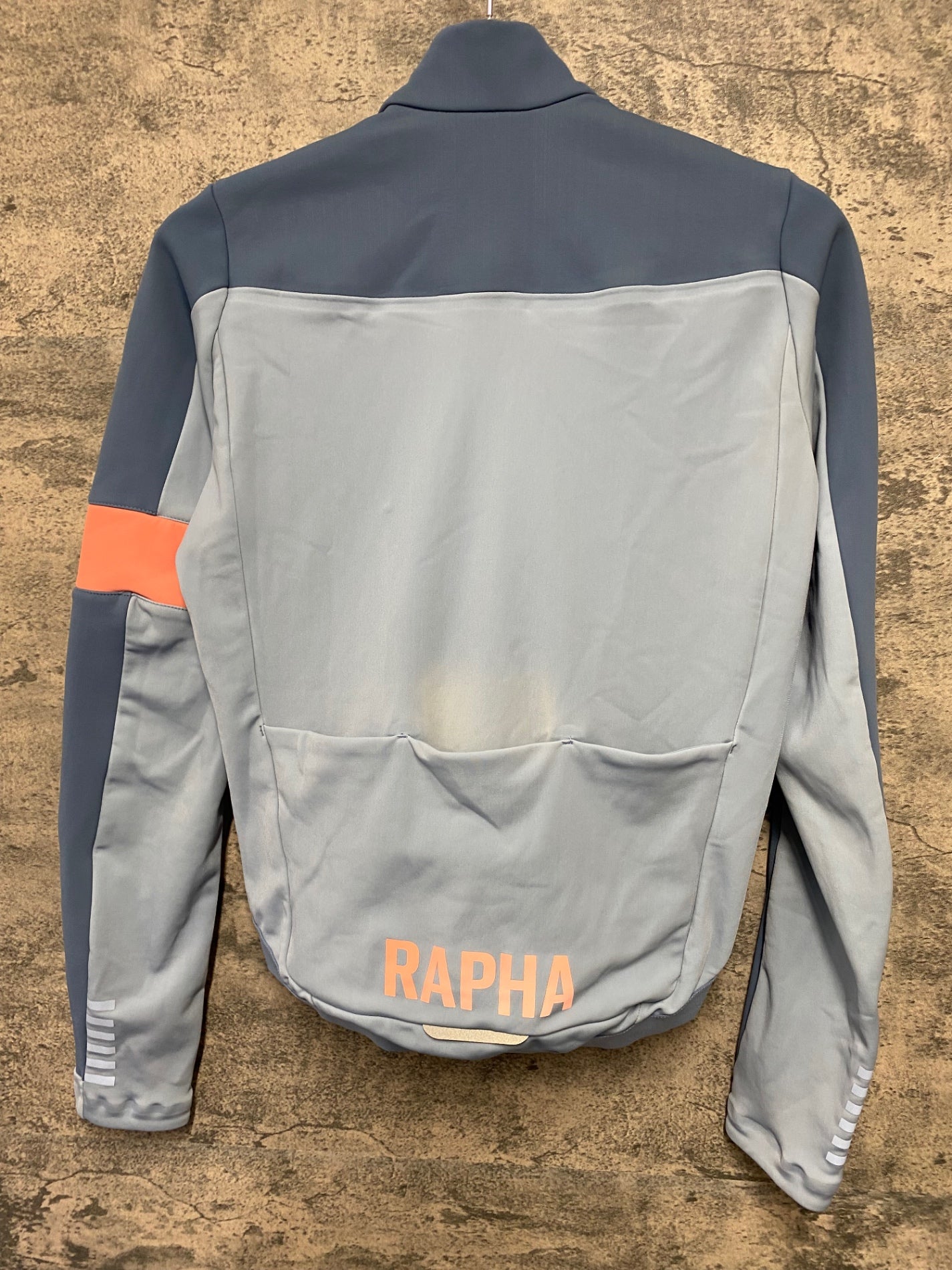 IZ051 ラファ Rapha PRO TEAM WINTER JACKET 長袖 サイクルジャケット ライトブルー S 裏起毛