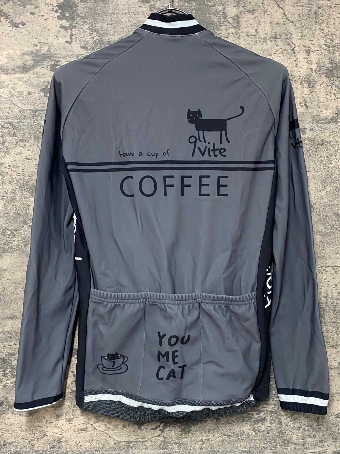 IW437 ジェッセージ GSG 長袖 サイクルジャージ グレー レディース M 裏起毛