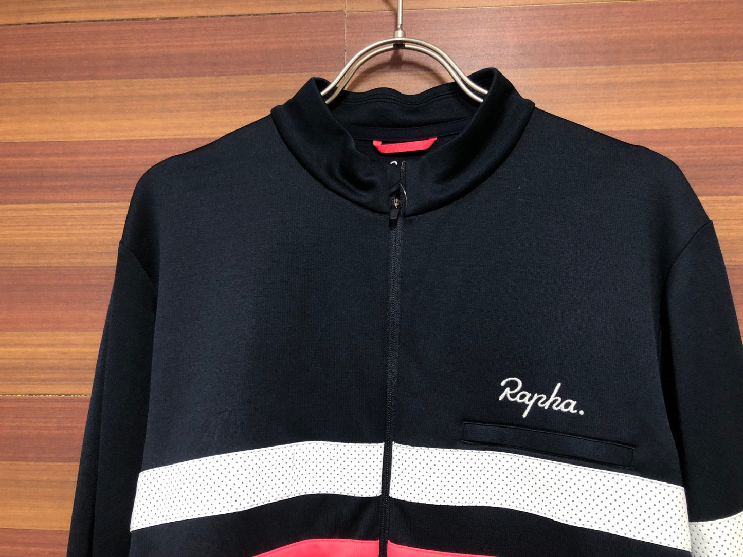 IB949 ラファ Rapha BREVET LONG SLEEVE JERSEY 長袖 サイクルジャージ 濃紺 XL