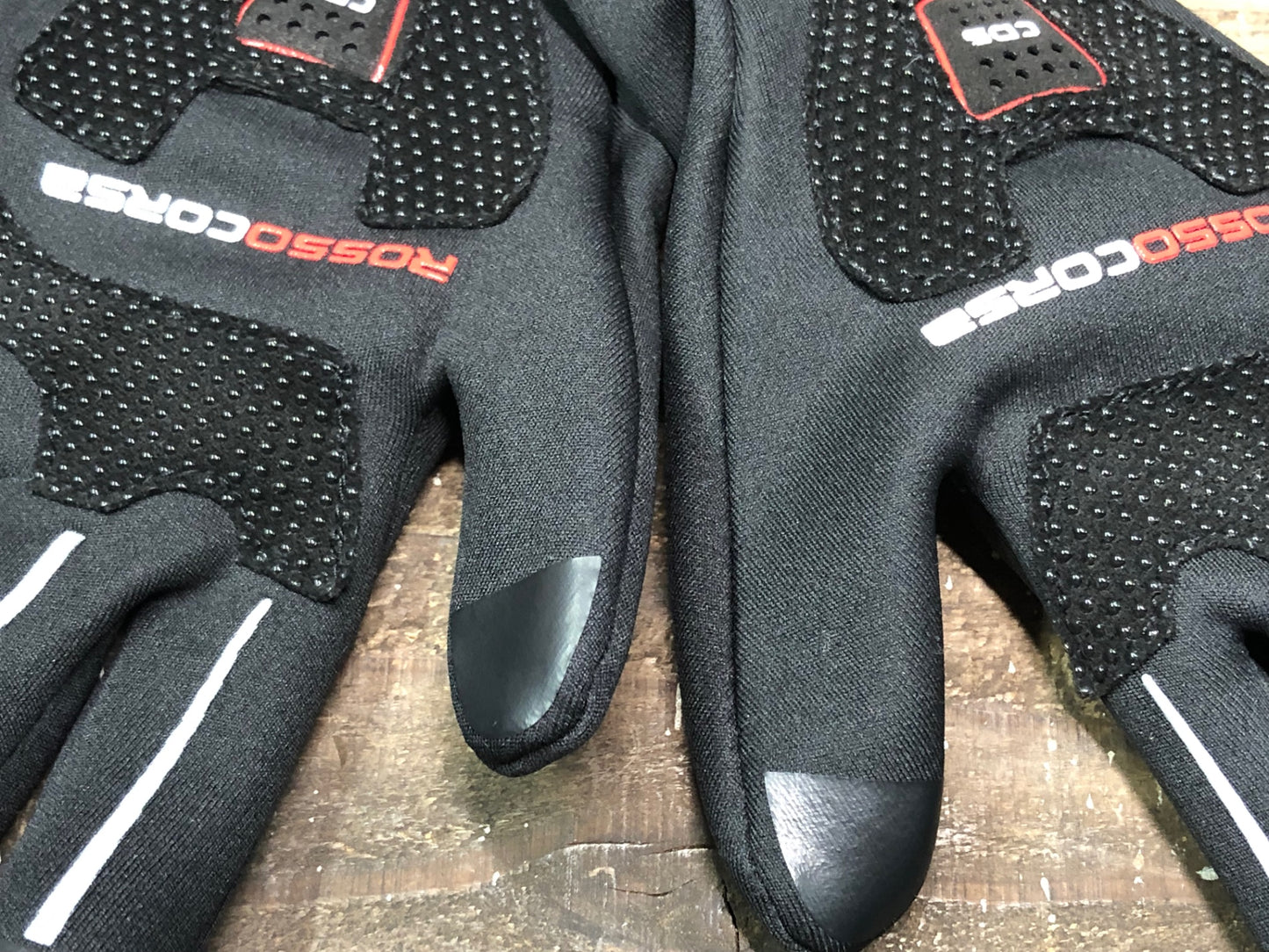 IP925 カステリ CASTELLI ROSSO CORSA perfetto 長指 グローブ 黒 S 裏起毛 GORE-TEX INFINIUM