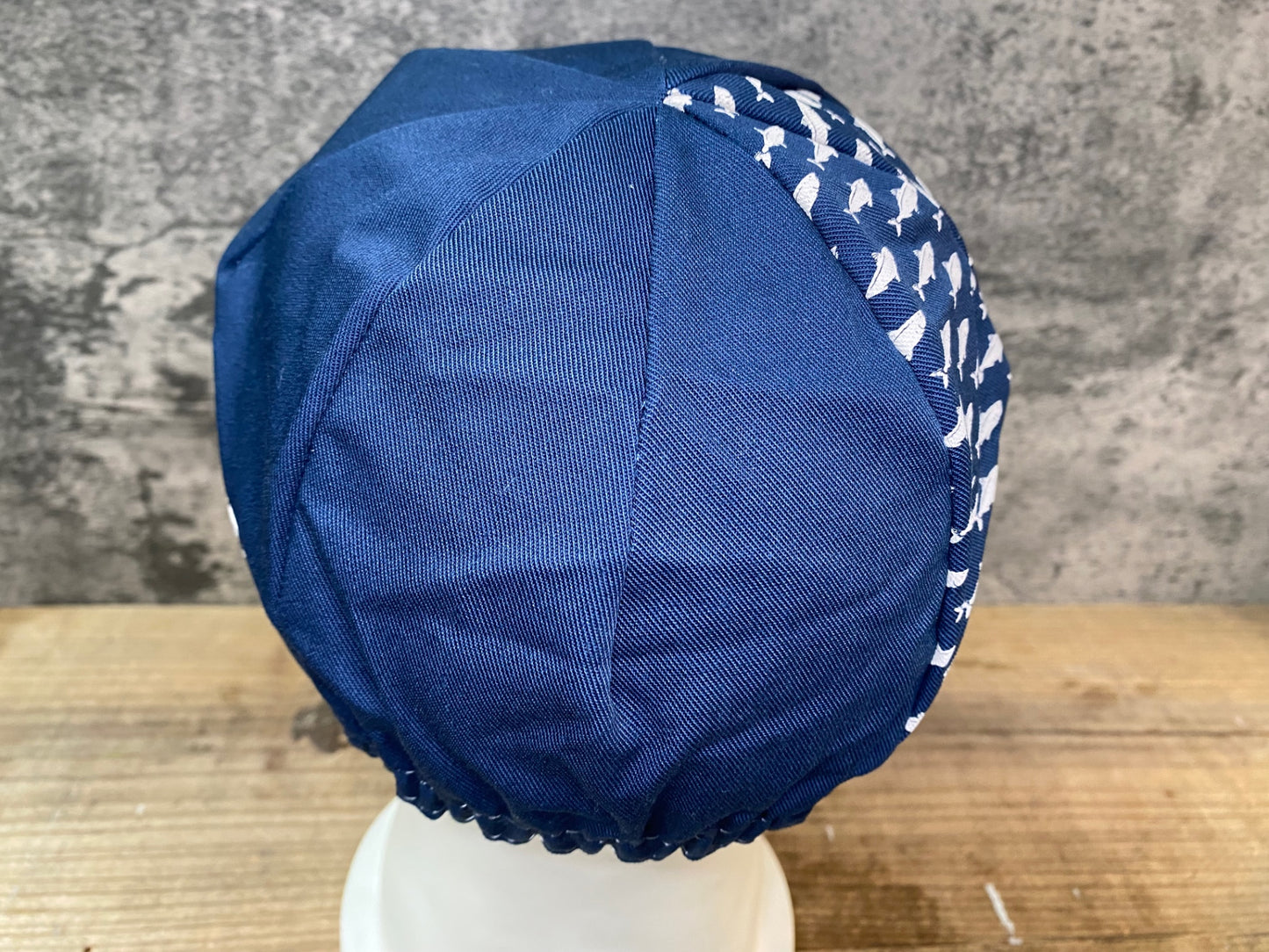 JC069 カフェドシクリステ Cafe du Cycliste サイクルキャップ 紺 白 ワンサイズ