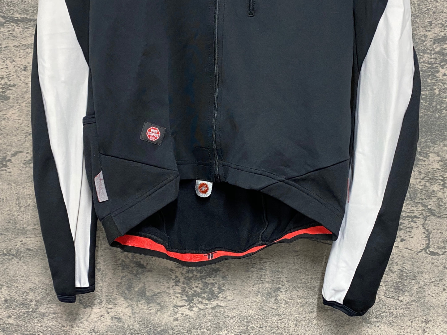 IZ651 カステリ CASTELLI ロッソコルサ ROSSO CORSA 長袖ジャージ 裏起毛 Lサイズ 黒