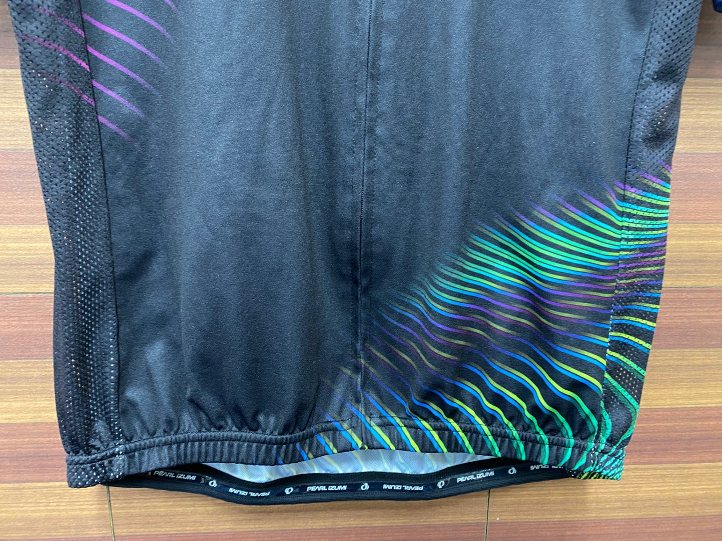 IM112 パールイズミ PEARL iZUMi 半袖 サイクルジャージ 黒 緑 XL