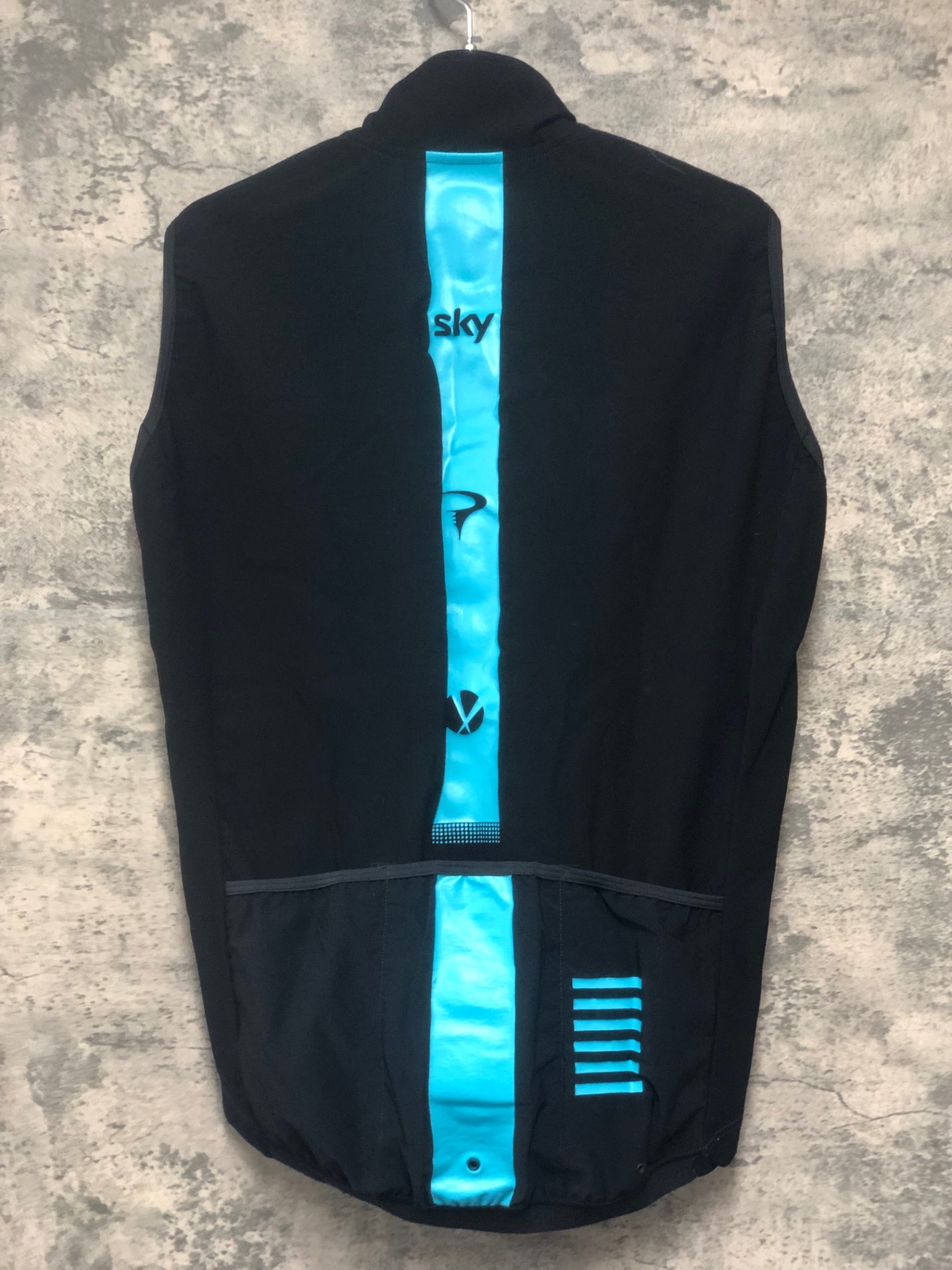 IX834 ラファ Rapha SOFTSHELL GILET ジレ サイクルベスト 黒 4 裏起毛 TEAMsky