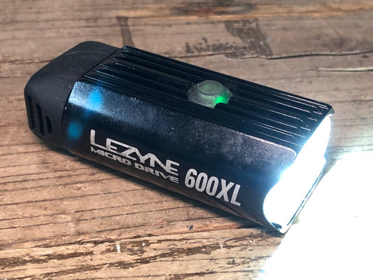 IL073 レザイン LEZYNE MICRO DRIVE 600XL フロントライト 黒 点灯確認済み