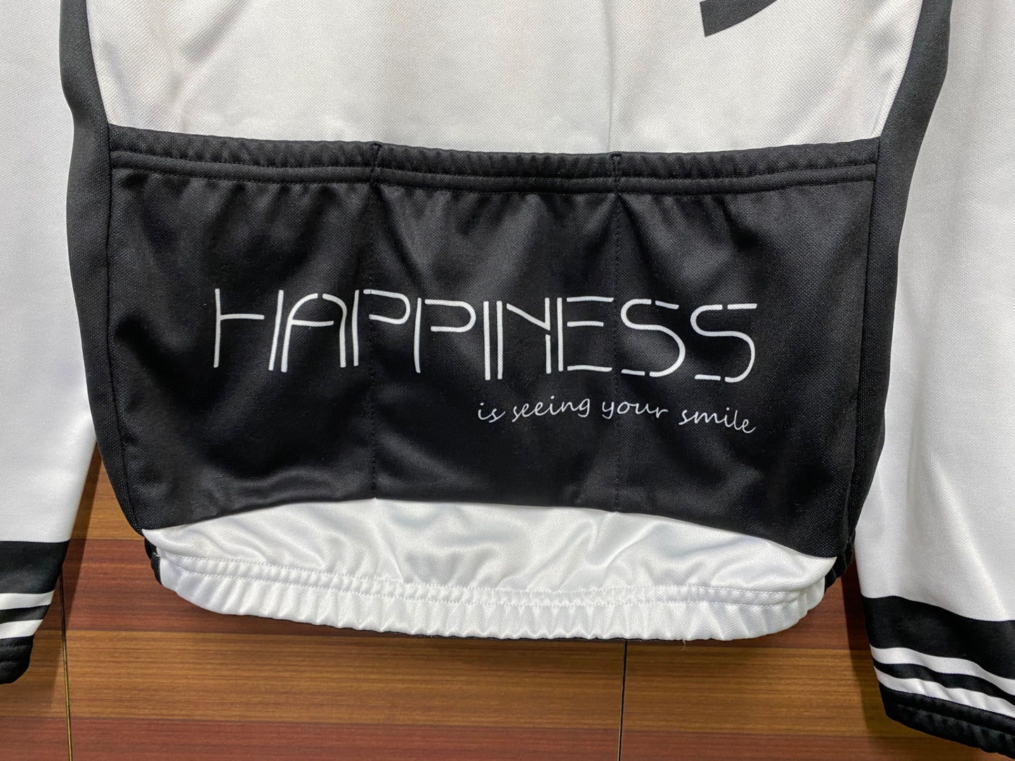 IN536 ジェッセージ GSG 長袖 サイクルジャージ 白 S 裏起毛 ※汚れ