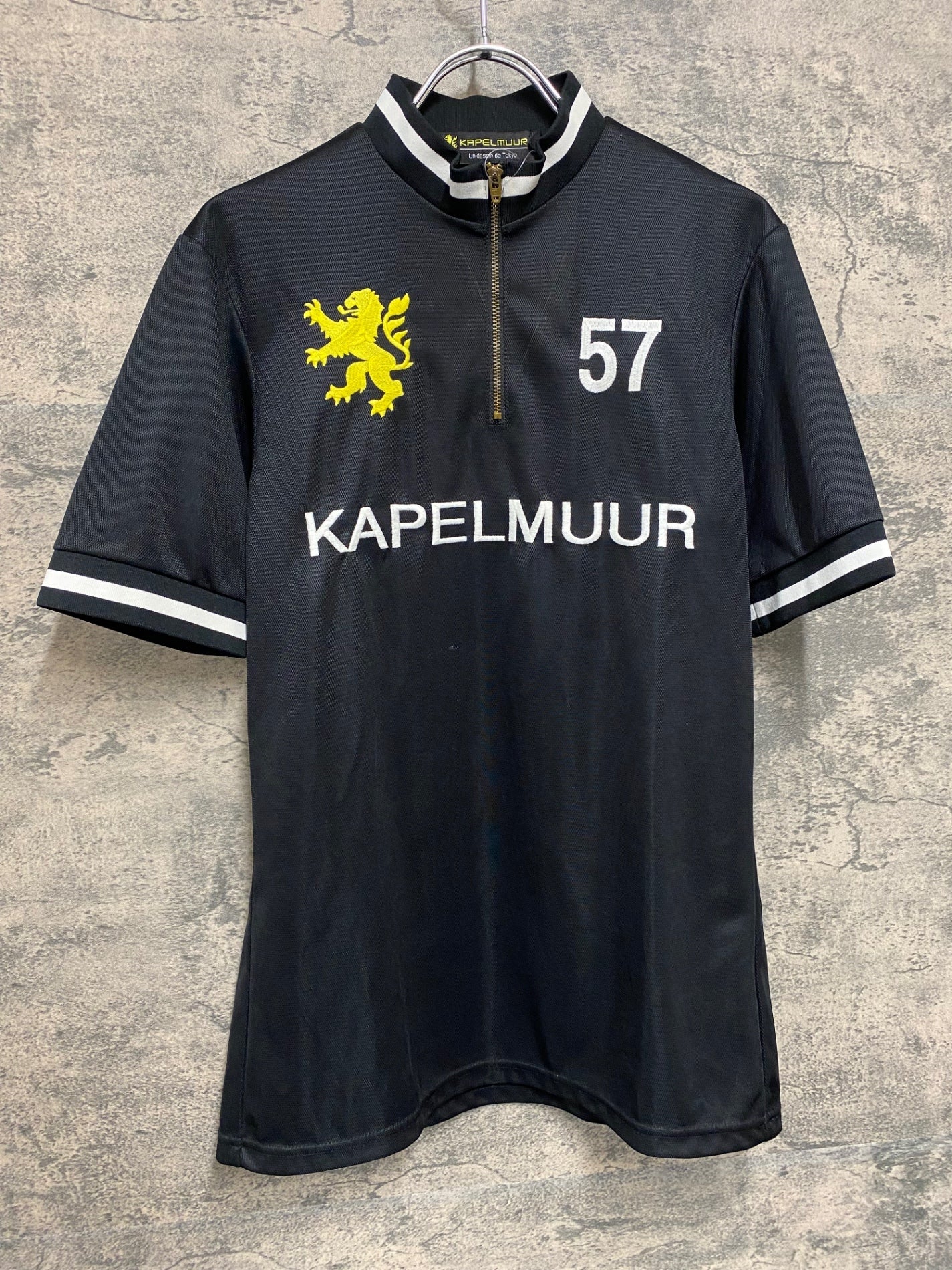 JC279 カペルミュール KAPELMUUR 半袖 サイクルジャージ 黒 L ハーフジップ